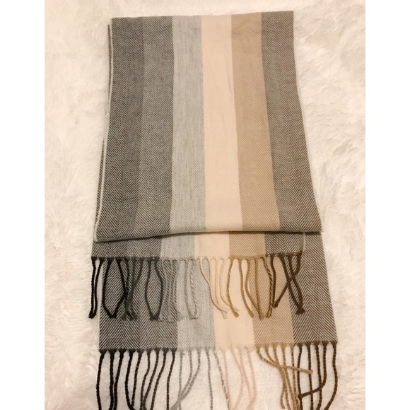 Adorable Neutral Colored Scarf - Picture 2 of 2